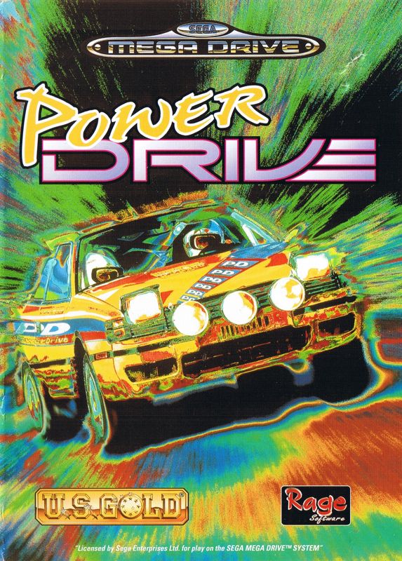 Power Drive box art for Sega Mega Drive